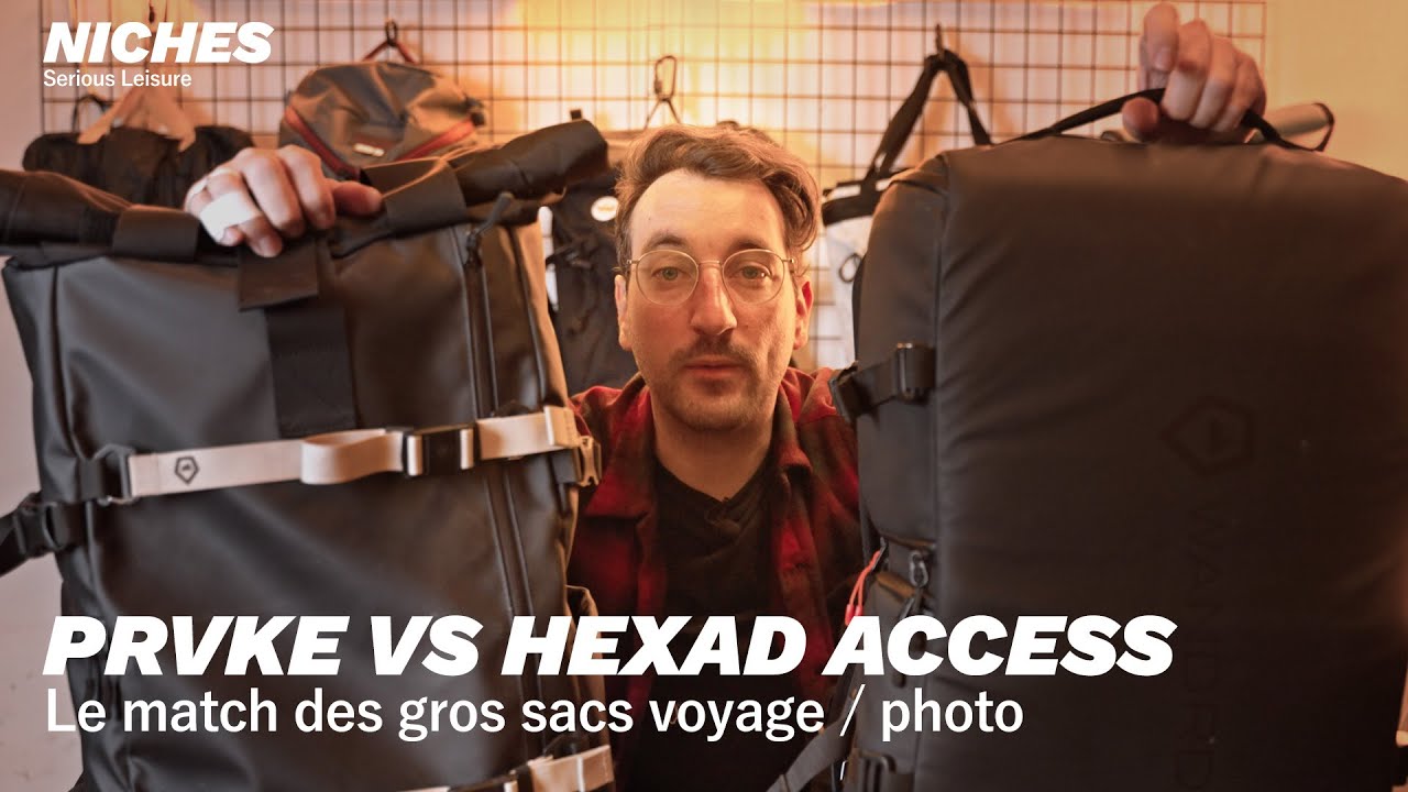 Wandrd PRVKE nouvelle version versus HEXAD Access Duffle, le match des gros sacs photos