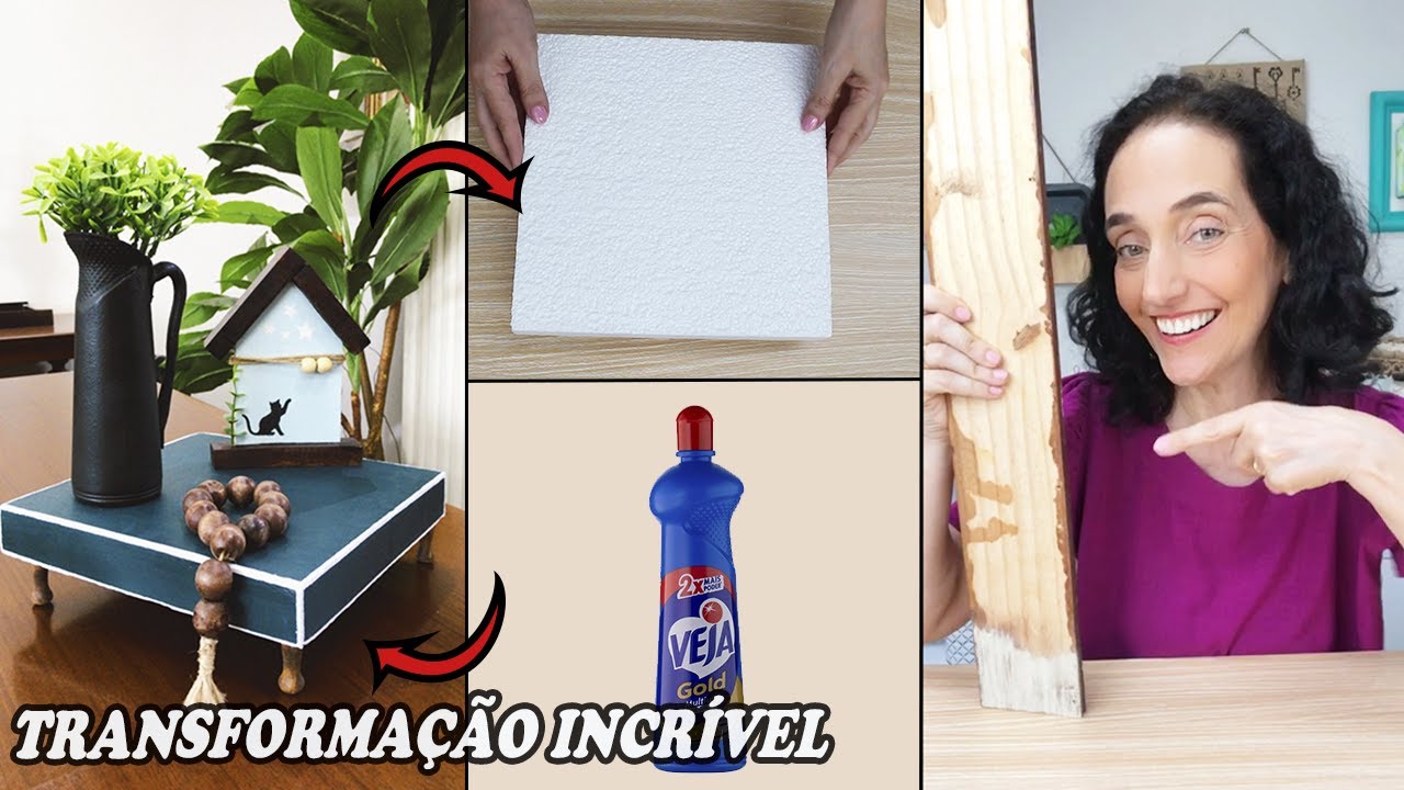 VEJA ESSA TRANSFORMAÇÃO INCRÍVEL COM MATERIAIS QUE IRIAM PARA O LIXO - DECORAÇÃO DE LUXO