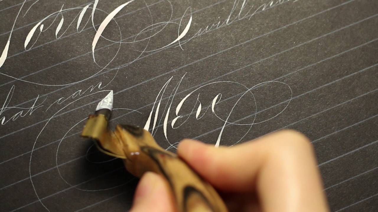 Writing Psalm 118:6 in Ornamental Penmanship by Master Penman Connie Chen