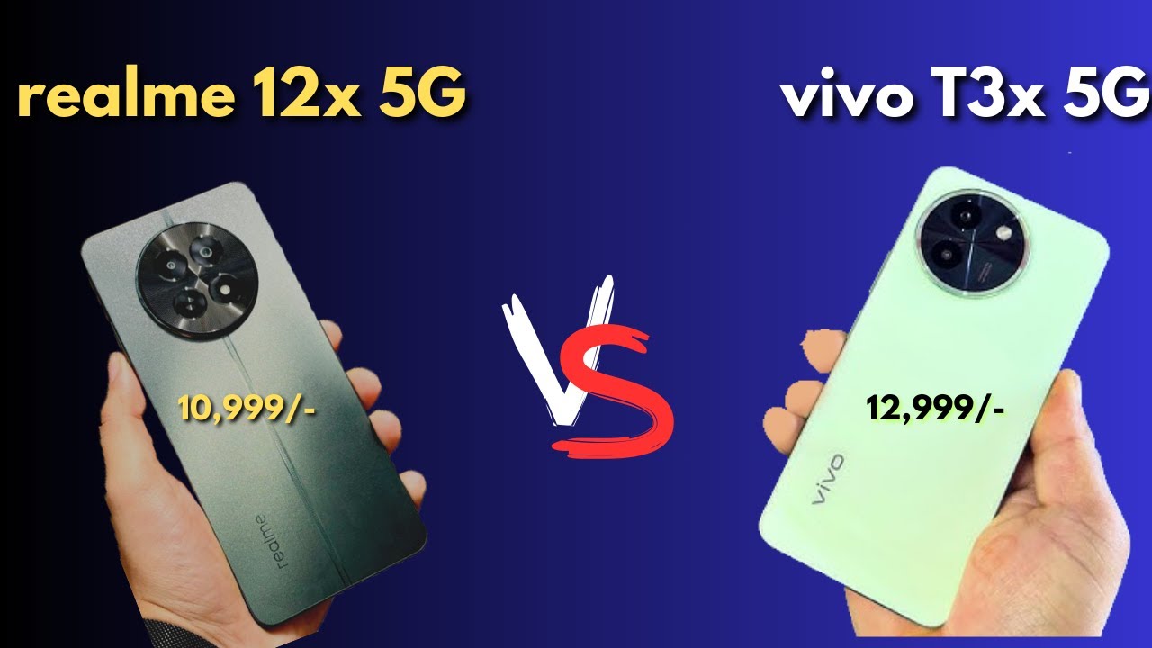 Realme 12x 5g vs Vivo t3x 5g Detailed Comparison | Segment powerfull processor | tech unwind