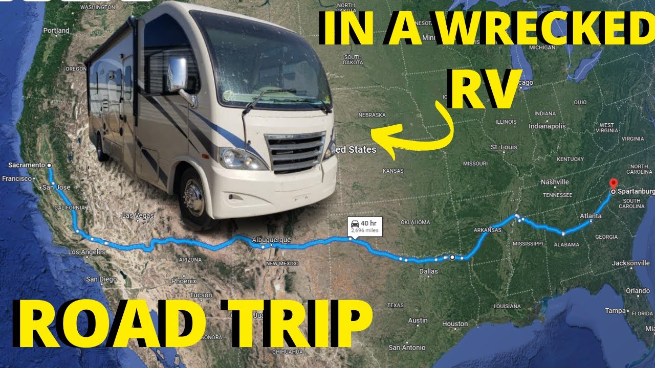 ROADTRIP ON A WRECKED THOR RV BACK TO THE SHOP Part 2