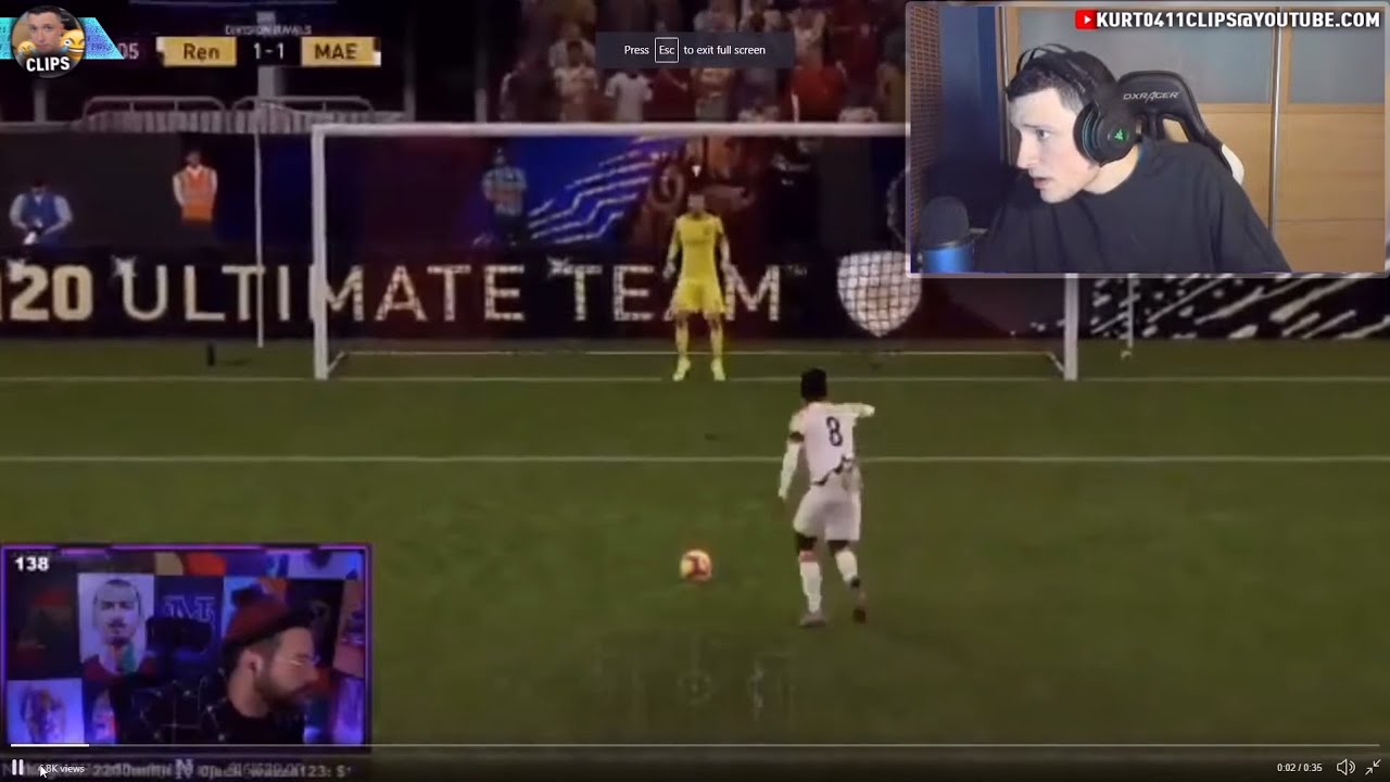 kurt reacts to nick28t's clip