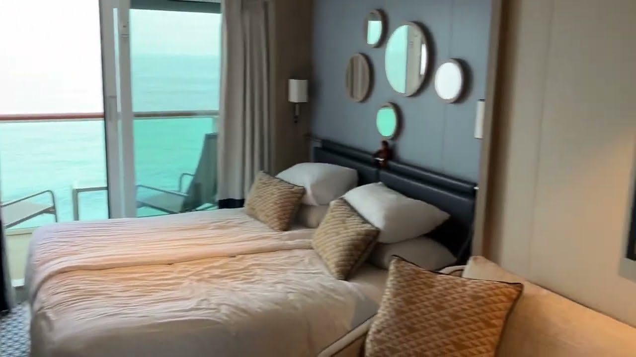 Tour of balcony cabin 16329 on P&O cruise ship Arvia
