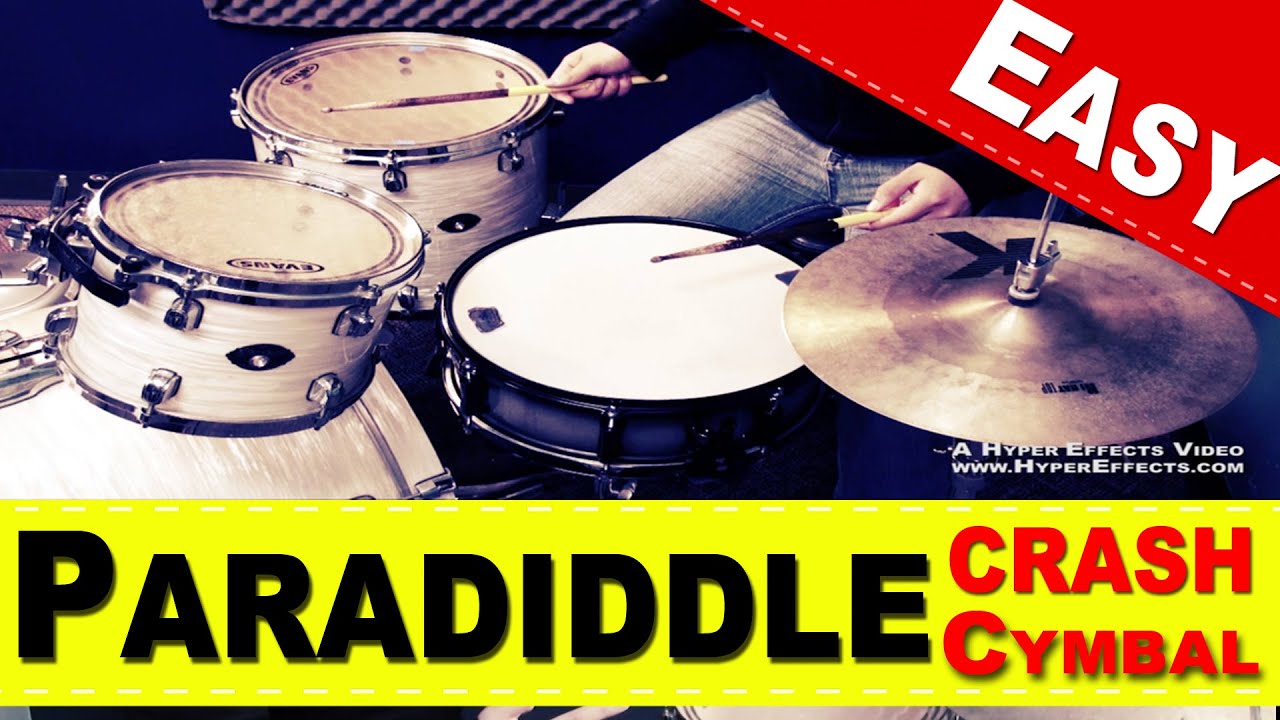 Paradiddle Using CRASH CYMBAL | Drum Rudiments | Paradiddle | Free Drum Lessons