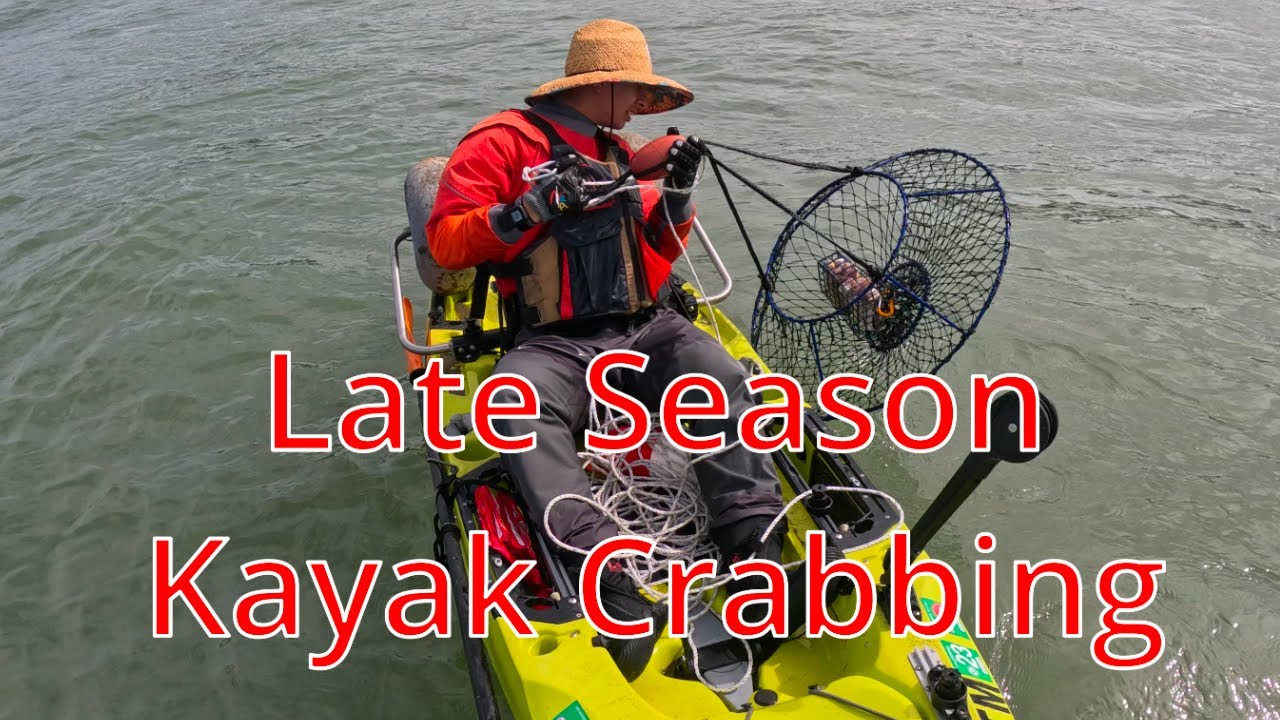 Ловля краба в каяке в конце сезона... Я СНОВА перевернул свой каяк.