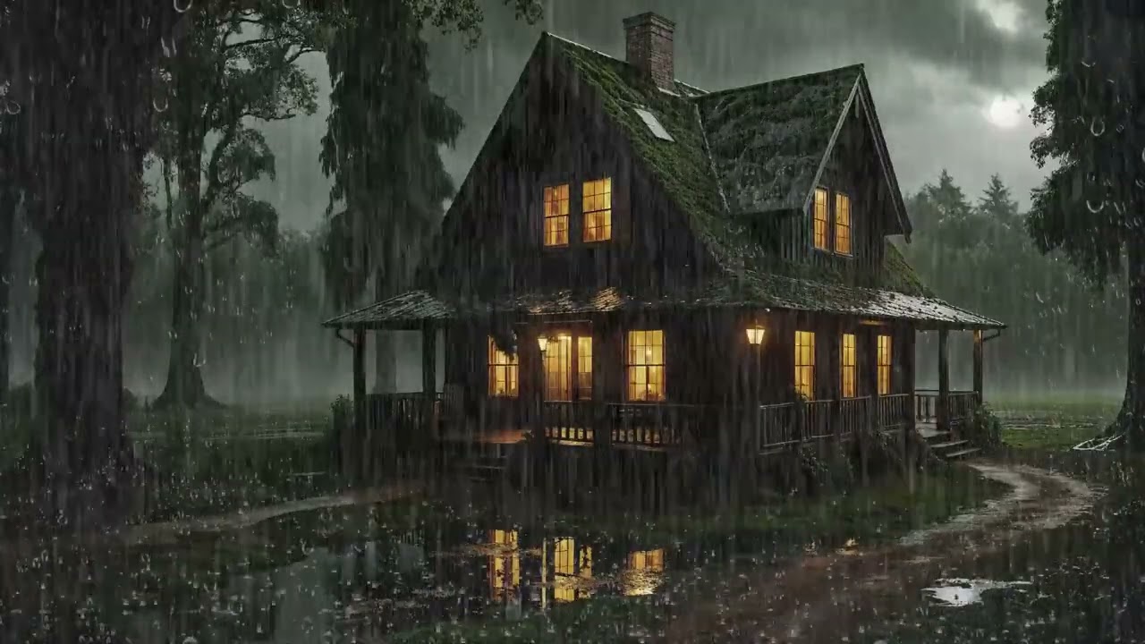 Rain in the Forest 🌲🌧️ | Natural Ambience View