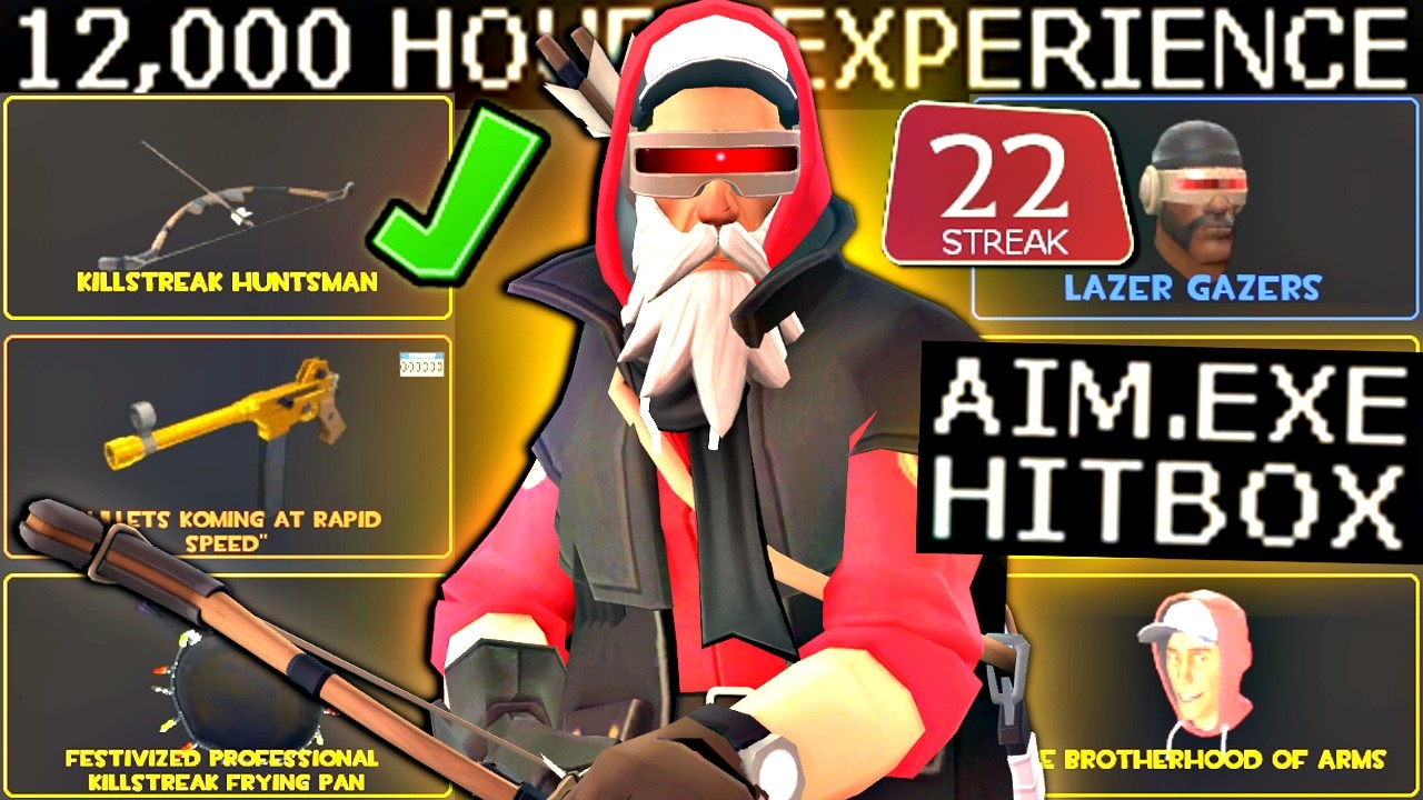 12000+ Hour Gamer Tries Huntsman🔸TF2 Gameplay