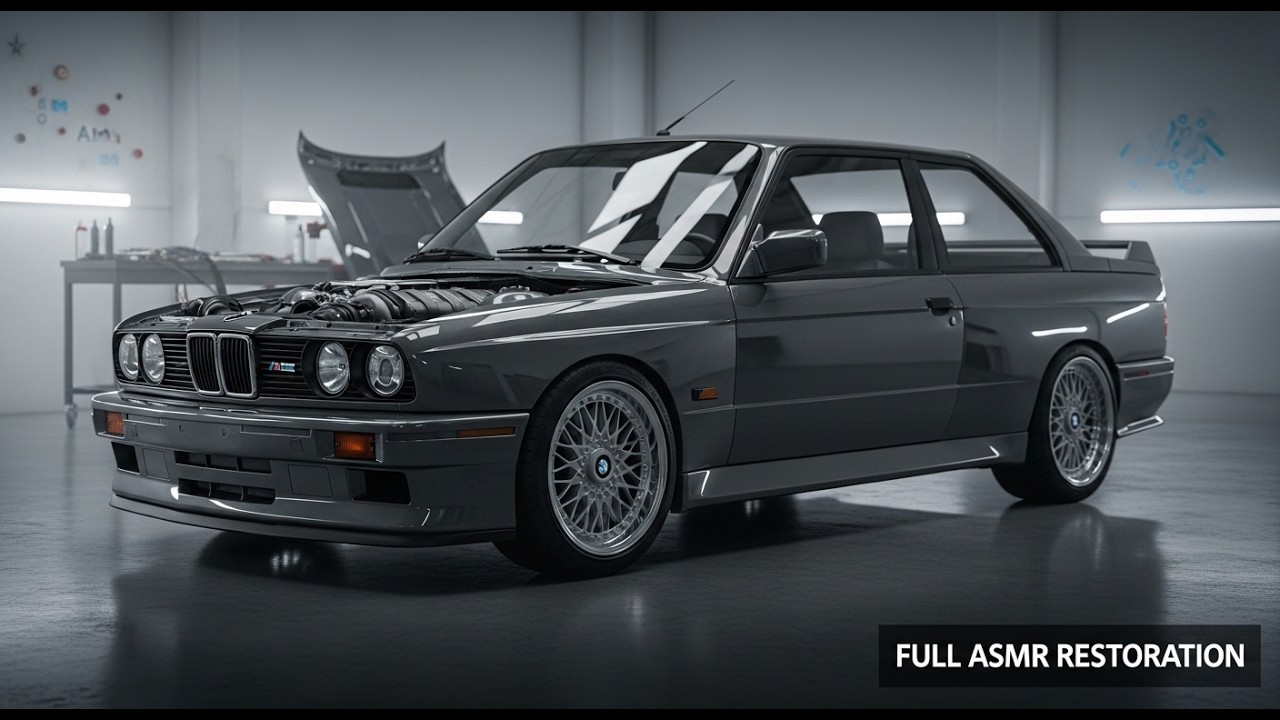 ASMR Car Restoration | Schwarz BMW M3 1988 Full Rebuild from Abandoned to Factory New”