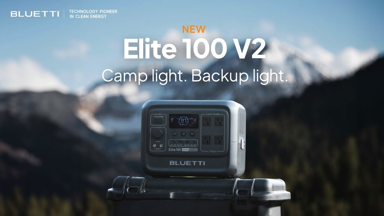 BLUETTI Elite 100 V2 | Camp Light, Backup Light