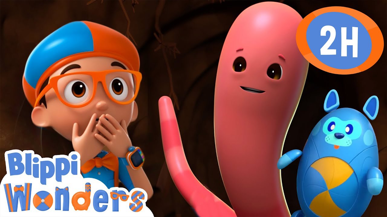 A Real Ear-Wormy Song | Blippi Wonders | Moonbug Kids - Play and Learn