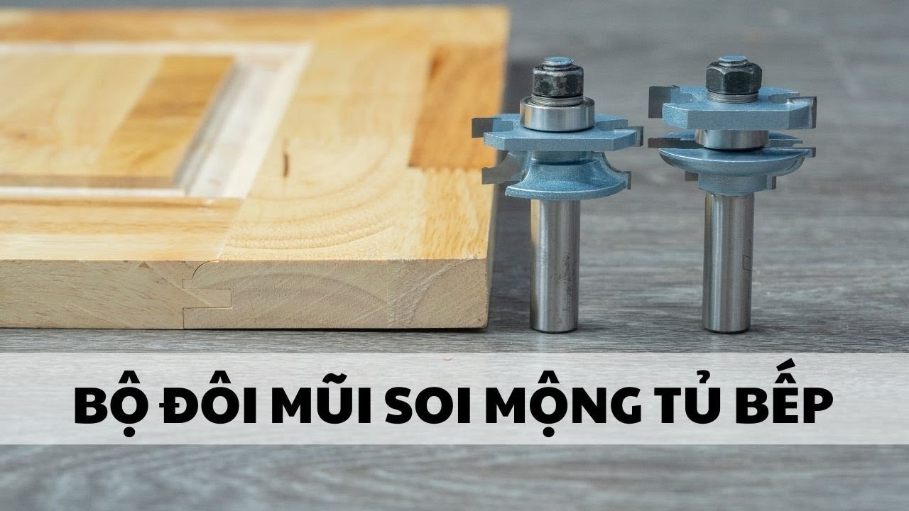 Chạy thử bộ 2 mũi làm mộng tủ bếp mới về cho anh em chiêm ngưỡng | Mũi soi gỗ | www.vinachi.vn
