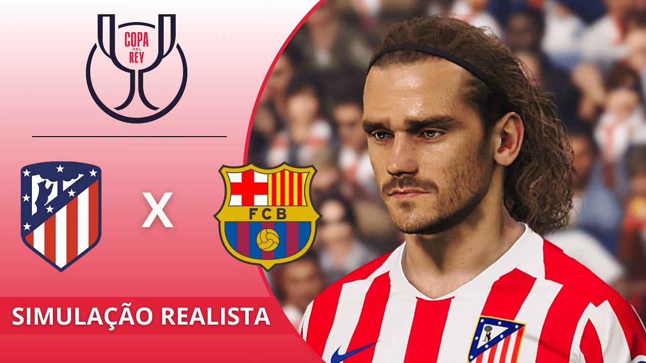 Atletico de Madrid vs Barcelona | Copa do Rei - Semifinal | Simulação PES21 PC
