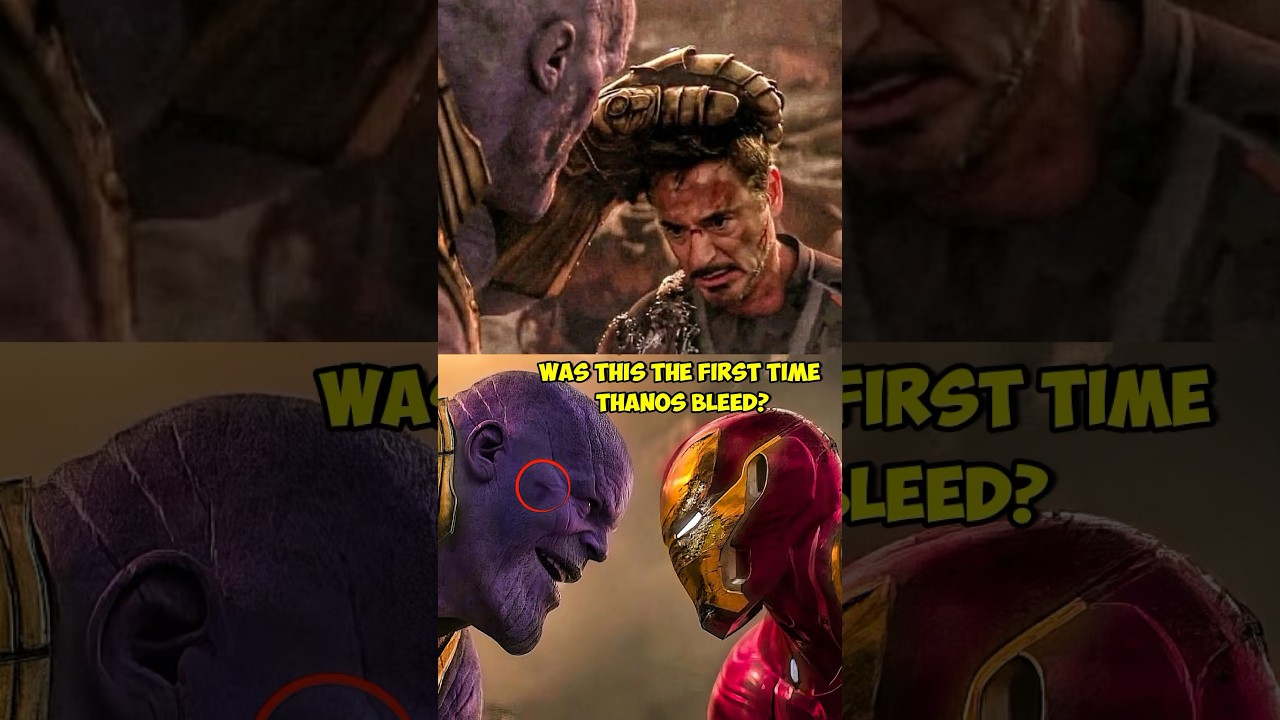 Was this the first time Thanos saw his blood | Tony Stark the 1st person to make the mad titan bleed