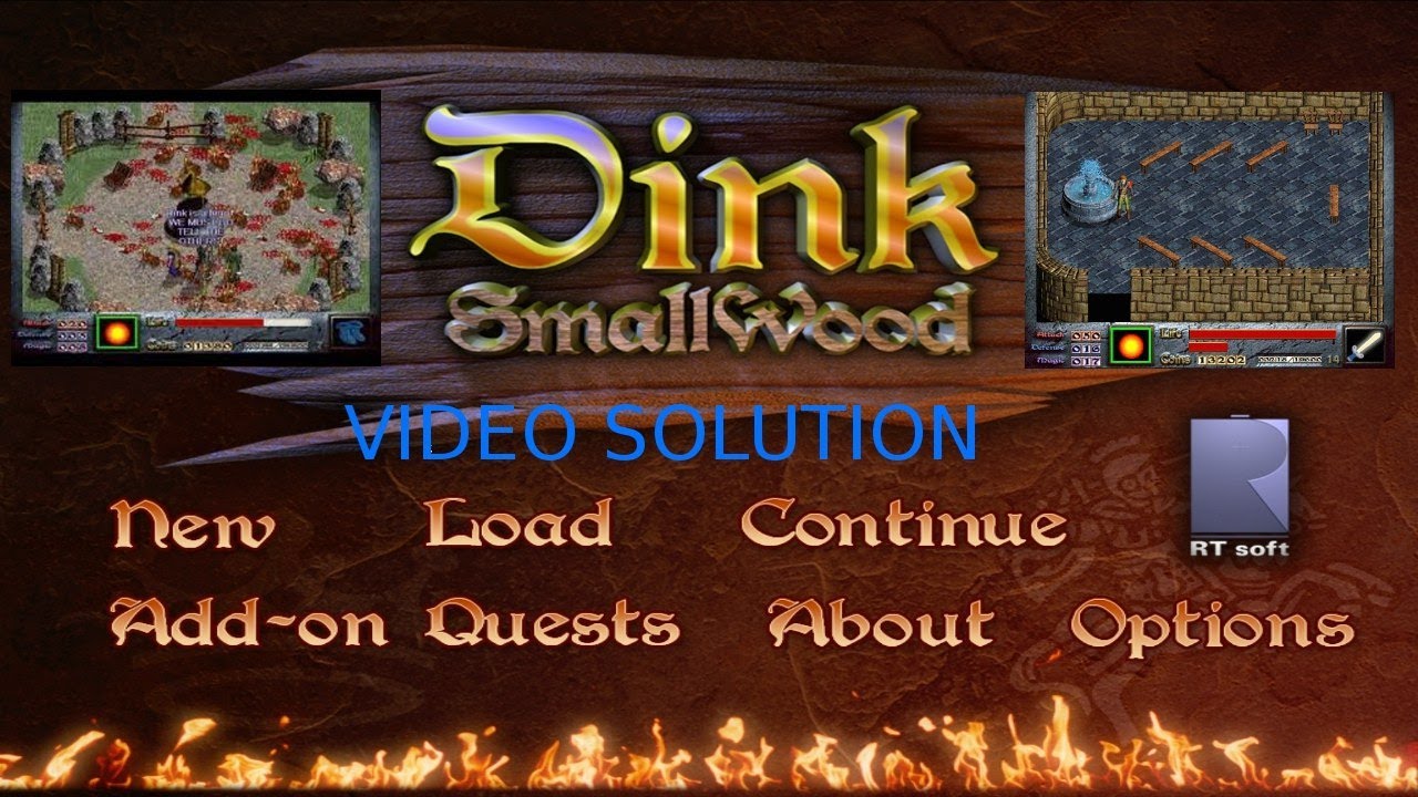 Retroflashback - Dink Smallwood HD remake video solution episode23