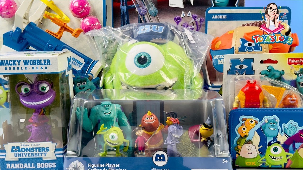Unboxing and Review of Pixar Monsters University Toys Collection
