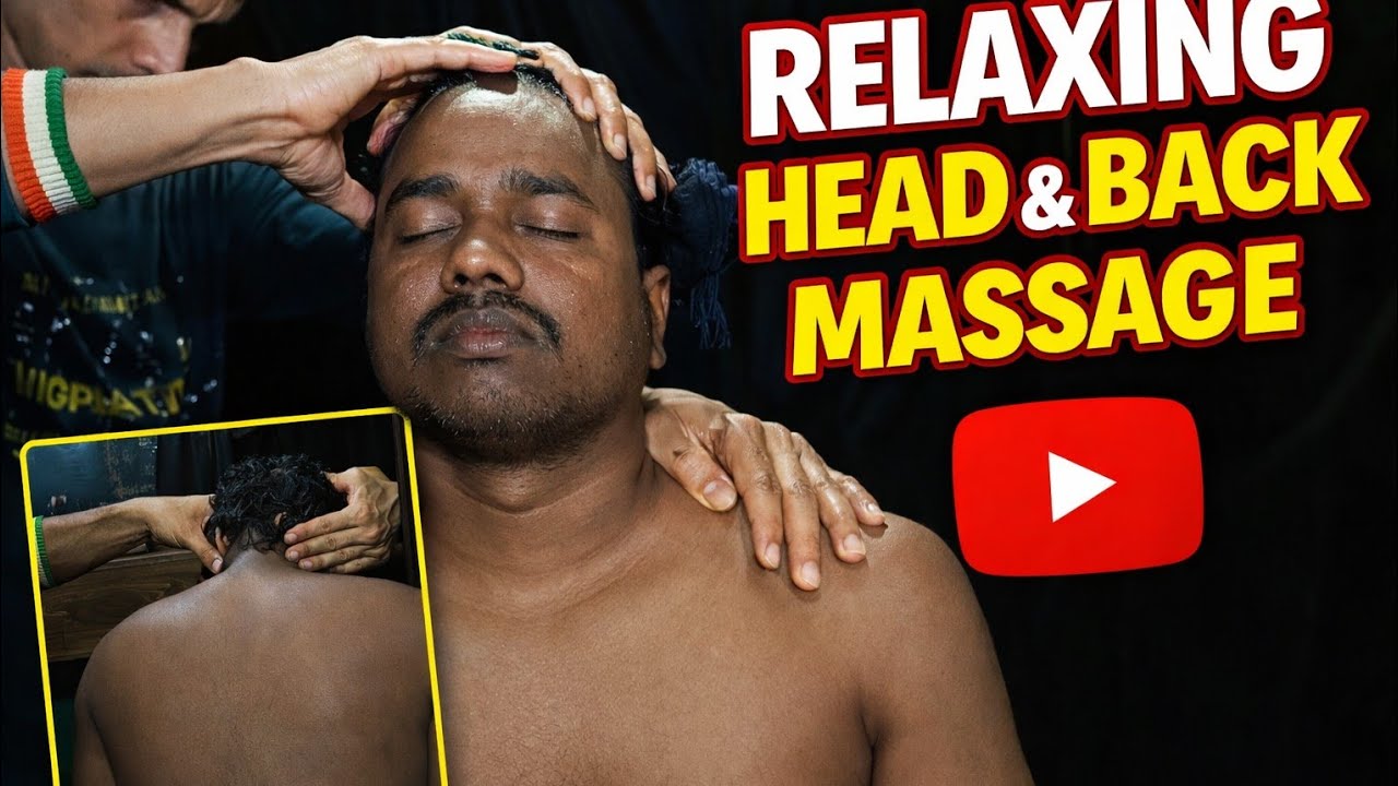 Intense Shoulder & Head Massage ASMR 💆‍♂️ Real Person Scalp Massage for Deep Sleep