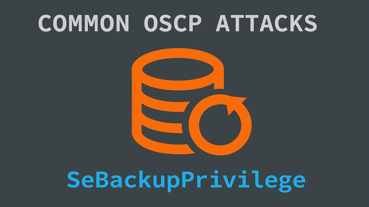 Common OSCP Exam Attacks: SeBackupPrivilege