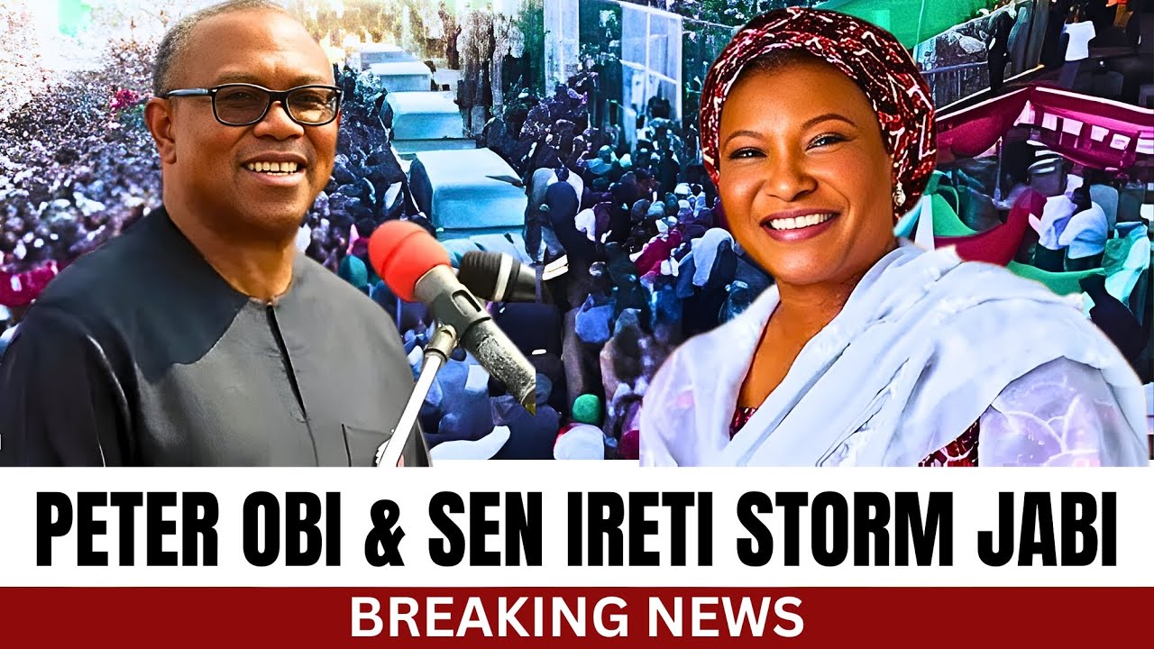 Peter Obi & Ireti Kingibe STORM Jabi Motor Park: 