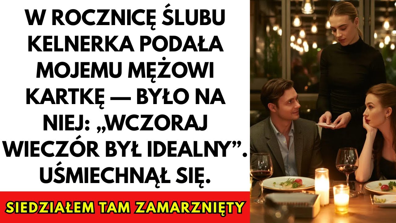 Na Naszą Rocznicę Kelnerka Podała Mojemu Mężowi Kartkę Z Napisem 