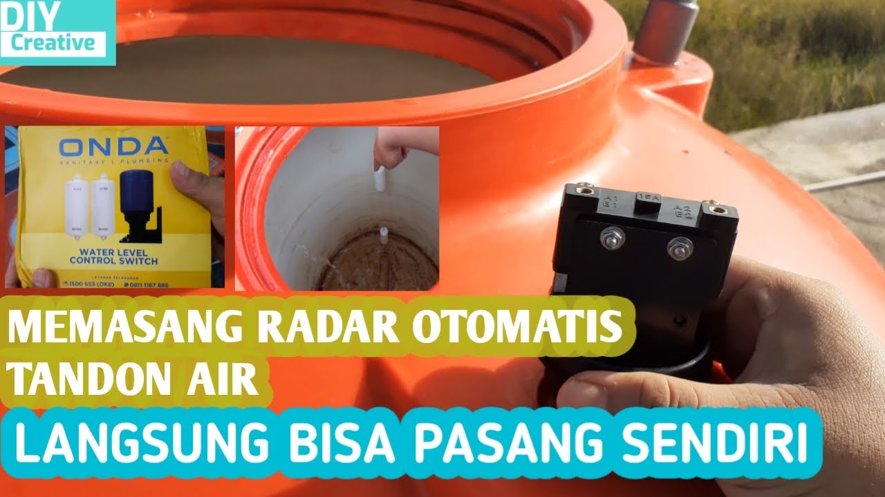 Memasang radar pelampung otomatis tandon air dengan mudah dan jelas langsung bisa pasang sendiri