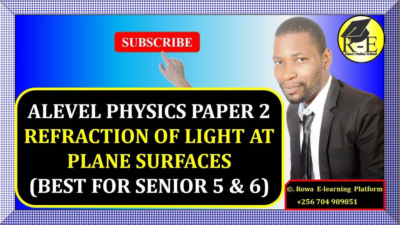 002 – ALEVEL PHYSICS PAPER 2 | REFRACTION OF LIGHT AT PLANE SURFACES | GEOMETRICAL OPTICS | 510/2