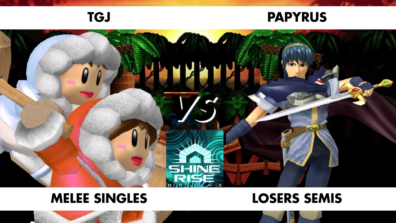 Shinerise Online 11 - LOSERS SEMIS - TGJ (Ice Climbers) VS. Papyrus (Marth)