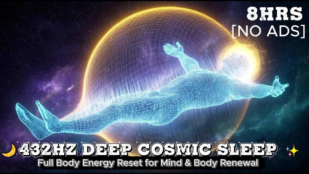🌙432Hz Deep Cosmic Sleep ✨ | Full Body Energy Reset for Mind & Body Renewal