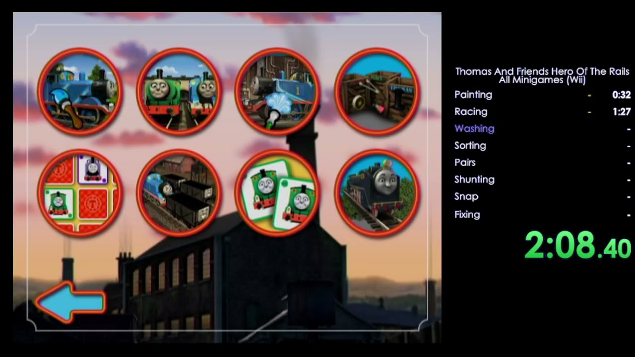Thomas and Friends: Hero of the Rails - All Minigames (Wii) Speedrun - 5:24