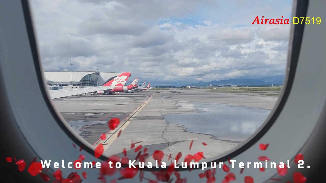 부산에서 쿠알라룸푸르까지 비행영상 / 입국 및 출국과정 (Kuala Lumpur International Airport)