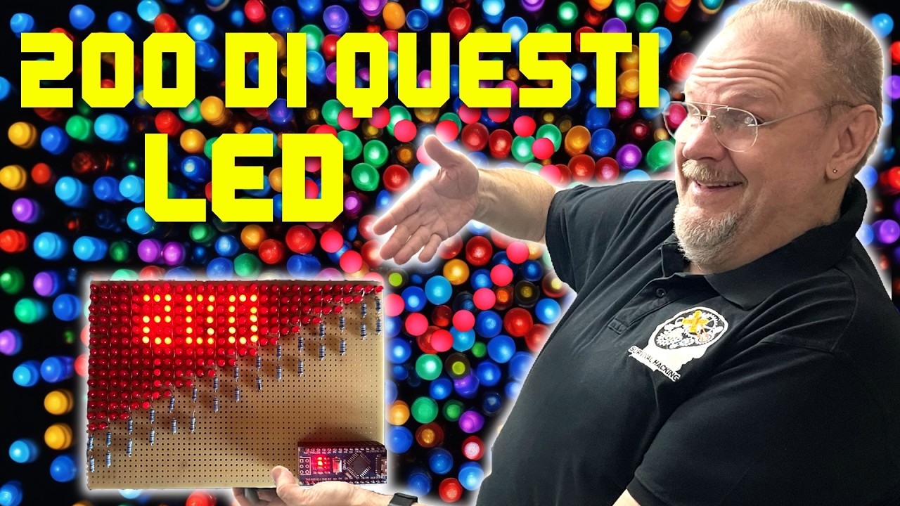 SH200 - Duecento di questi LED - vediamolo con il CharliePlexing
