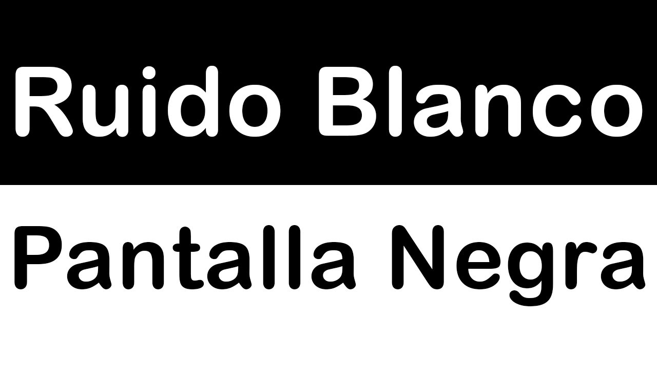 Ruido Blanco como sonido base para dormir