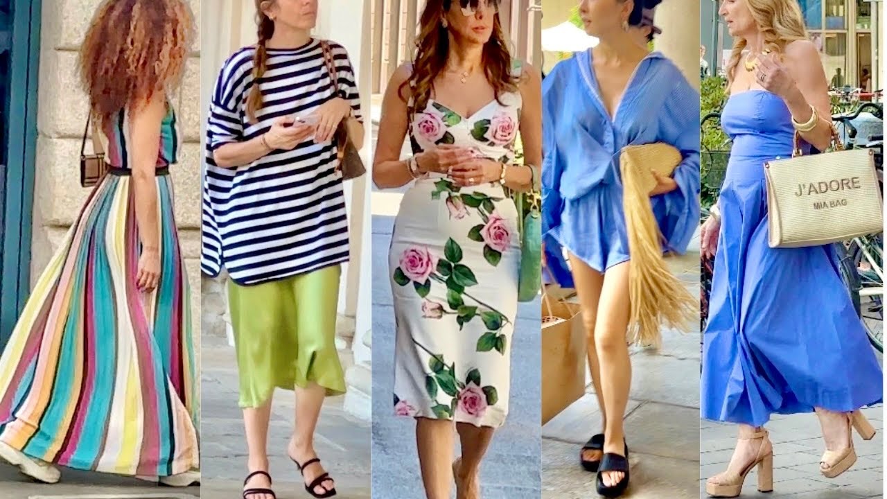 JULY 2025 MILAN STREET STYLE 🔥+35°C (95°F) SUMMER OUTFITS & MILAN SHOPPING #skims #vanityfair