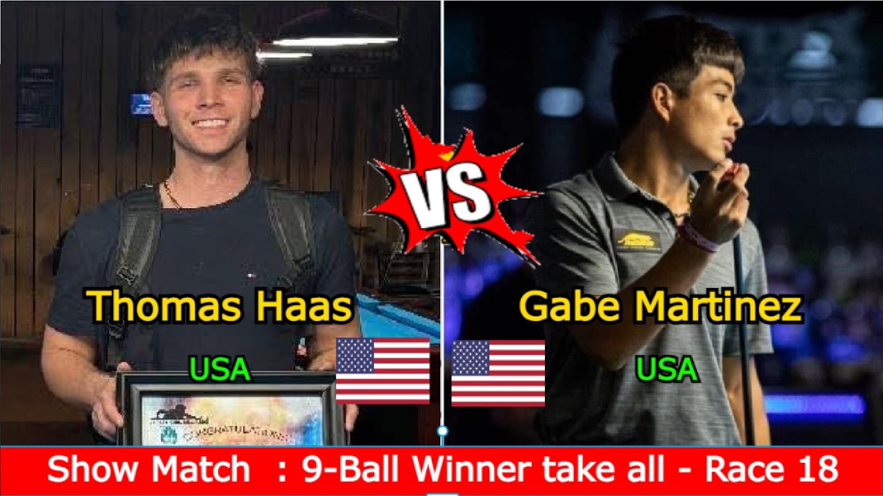 Thomas Haas 🆚️ Gabe Martinez | Show Match  : 9-Ball Winner take all (20k$) From Texas Open 2026