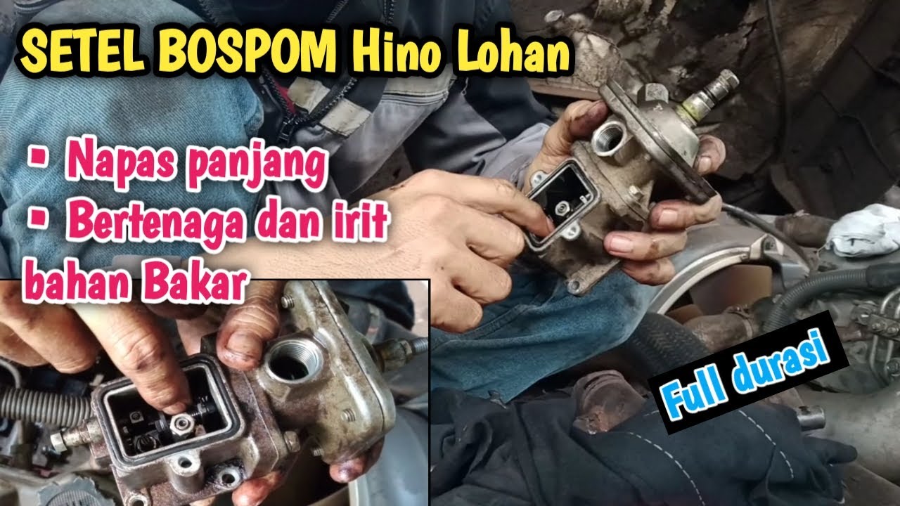 SETEL BOSPOM Hino Lohan Napas Panjang dan BERTENAGA irit bahan Bakar 