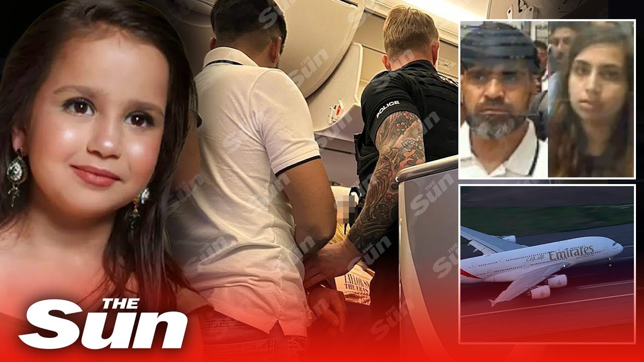 Cops storm plane & escort Sara Sharif’s dad off in cuffs as trio arrested for ‘murder’