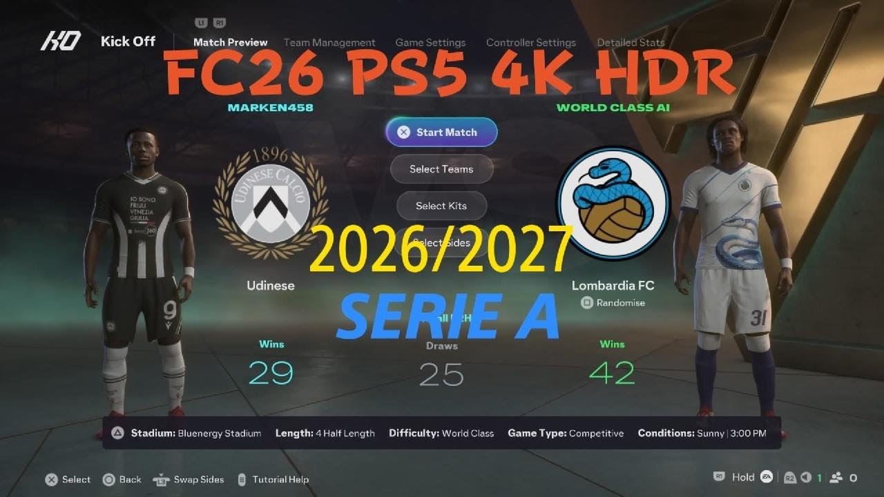 EA SPORTS FC 26* Udinese vs Inter Mediolan 