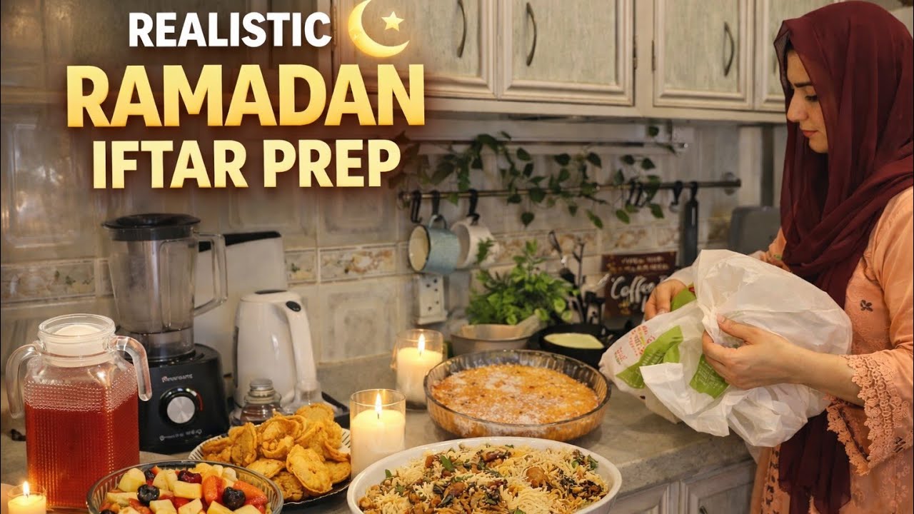 Realistic Ramadan Iftar Preparation Routine ||Healthy &Easy Iftar Menu 