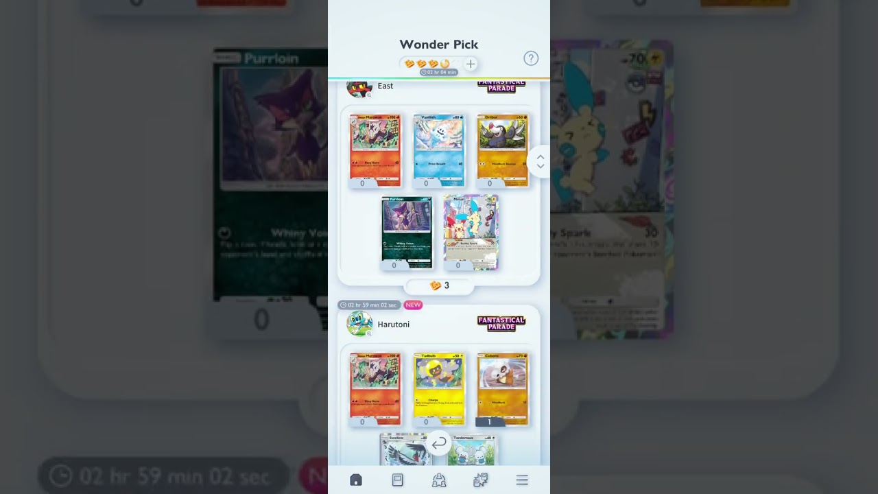 Fantastical Parade booster pulls on 20260204 @ Pokémon TCG Pocket | Android