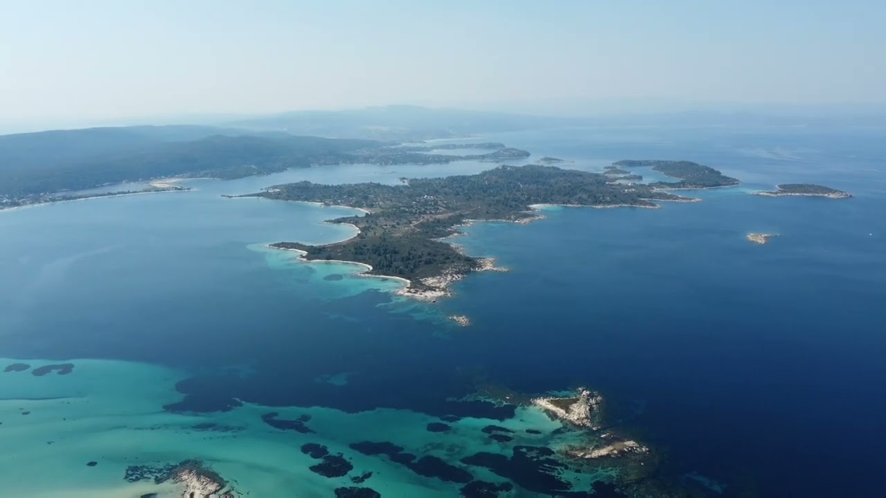 Caribbean? Exotic waters in Vourvourou Chalkidiki, Karidi beach, Diaporos Island max altidude Dji