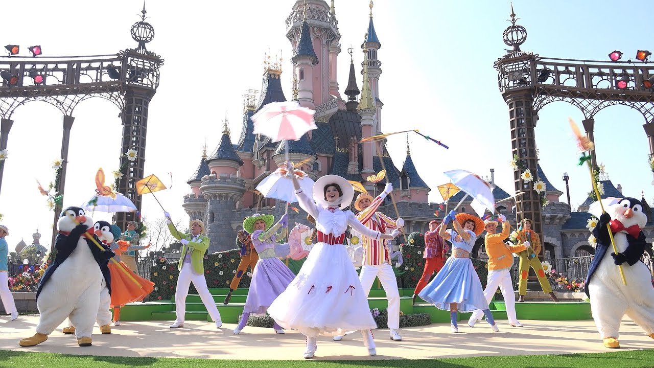 4K Welcome to Spring 2015 Disneyland Paris Mary Poppins