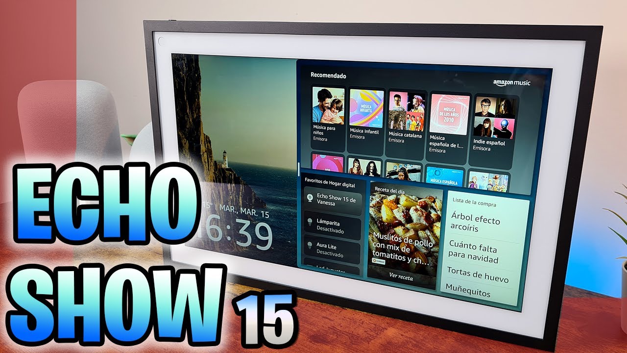 🔴Nuevo ECHO SHOW 15 - Alexa - Altavoz - Central Domótica - TV - Marco digital?