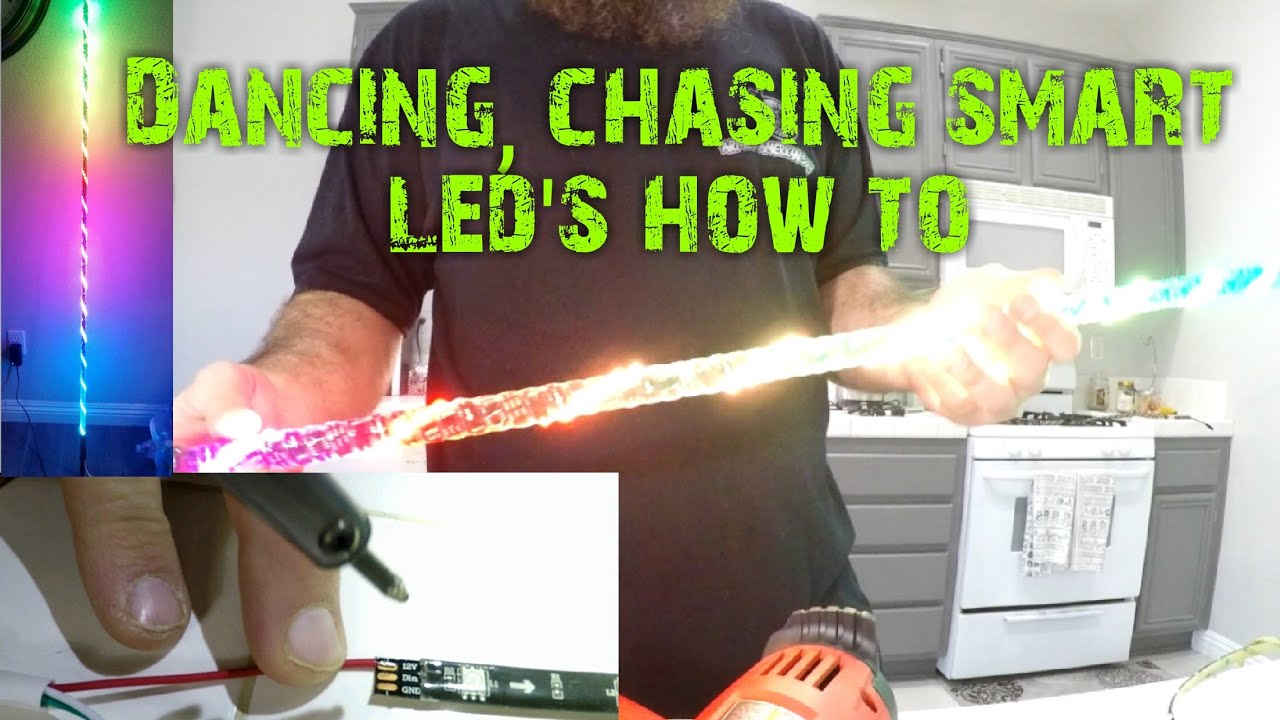 How to make a lighted led whip