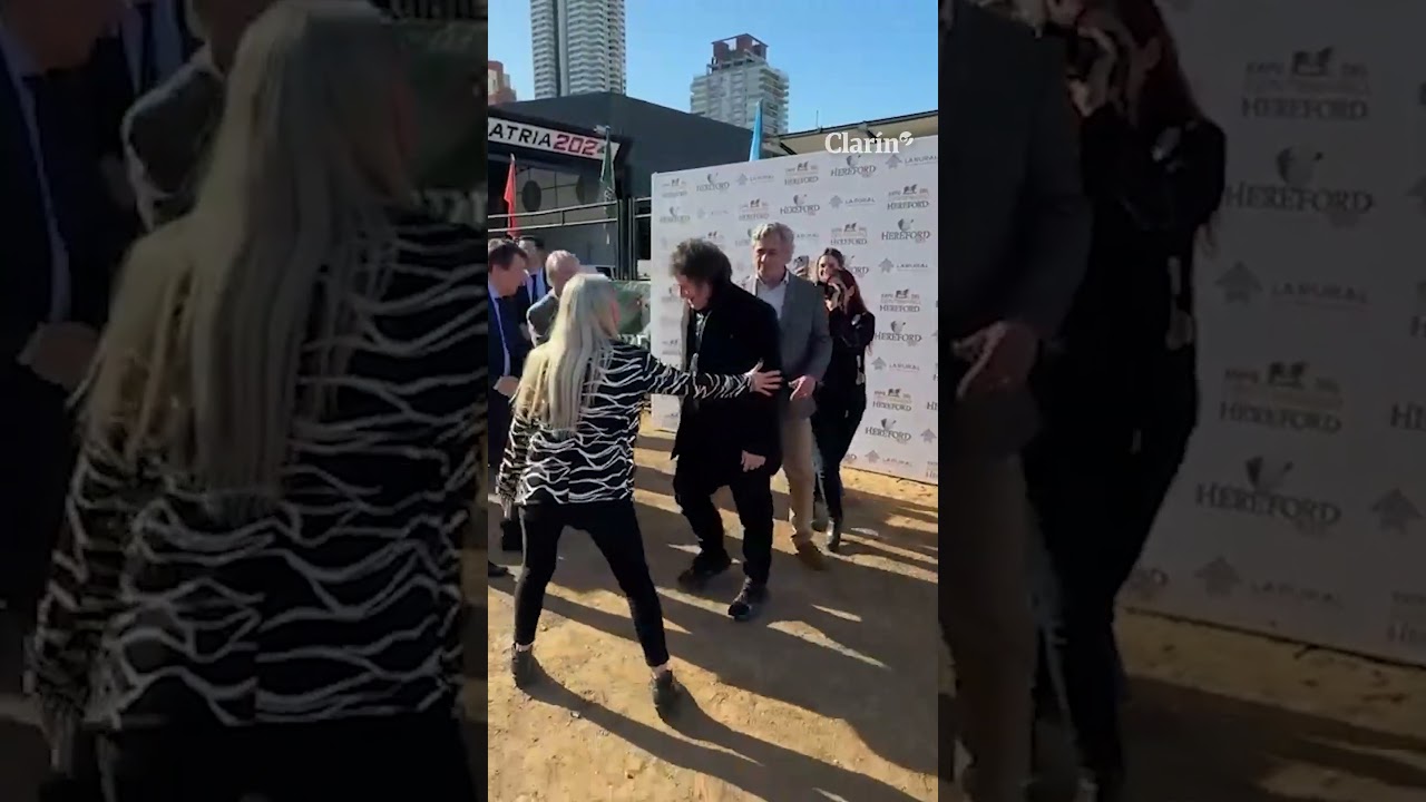 Javier Milei visit&oacute; la Rural de Palermo junto a Karina Milei y Patricia Bullrich