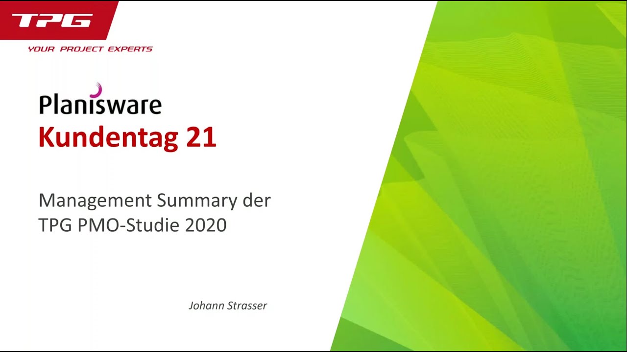 PMO-Studie 2020 von TPG The Project Group – Management Summary und wichtige Facts