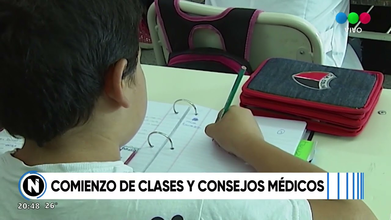Consejos médicos para el inicio de clases