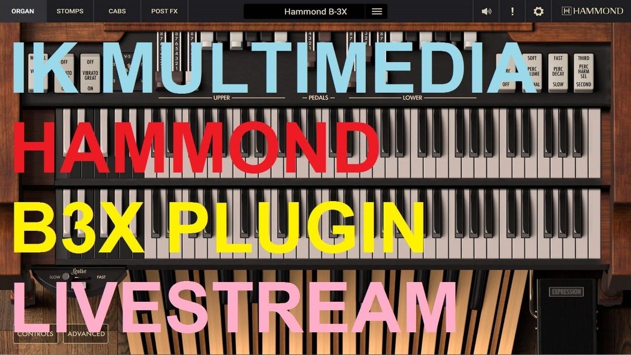 IK Multimedia Hammond B3X Plug-in Live DEMO