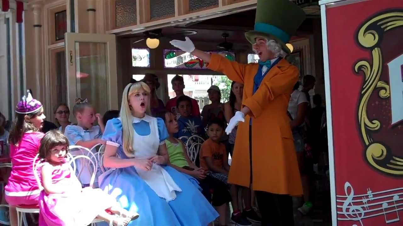 Musical Chairs with Hatter & Alice in Disney Land