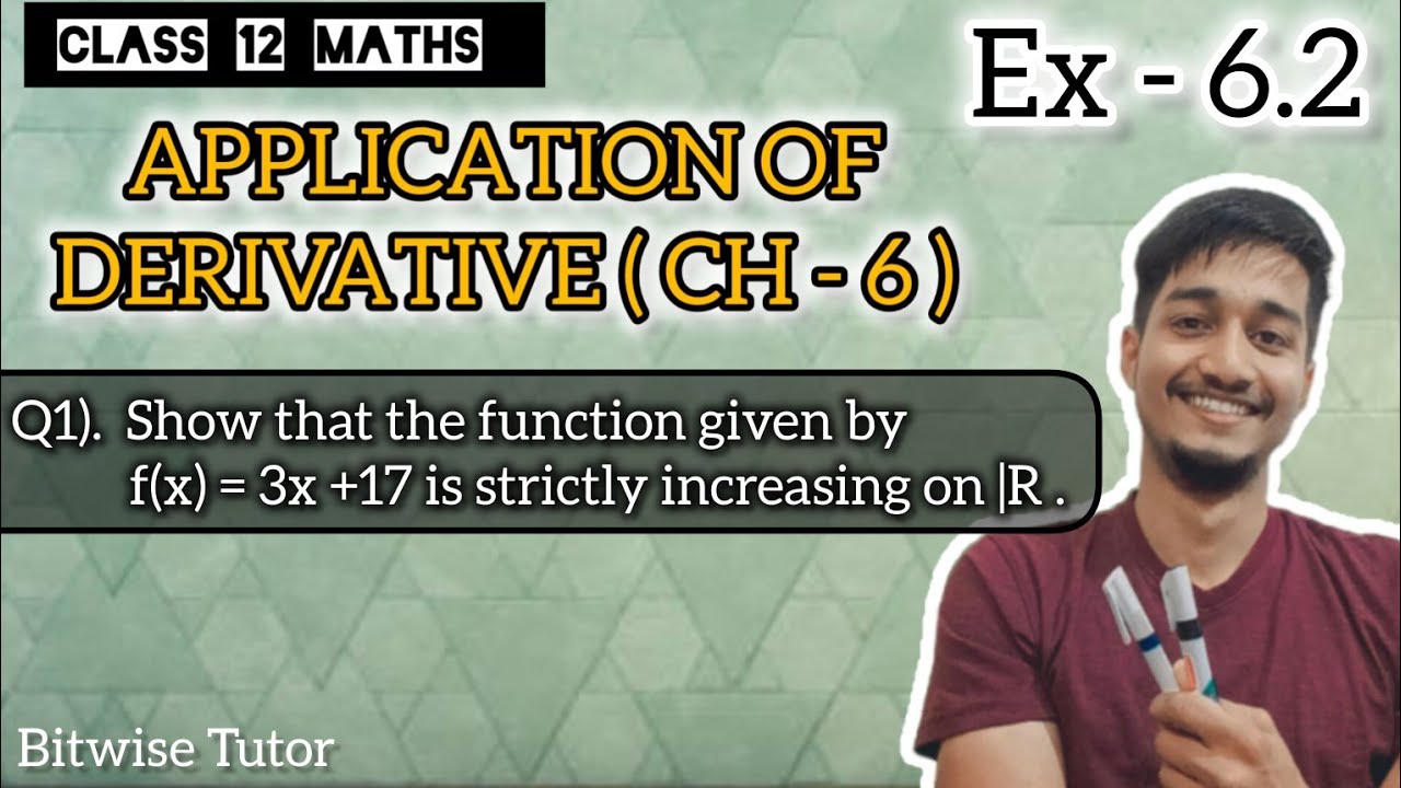 Ex 6.2 q1 class 12 | Ex 6.2 Class 12 q1 | ex 6.2 Q1 Class 12 maths | maths achieves classes