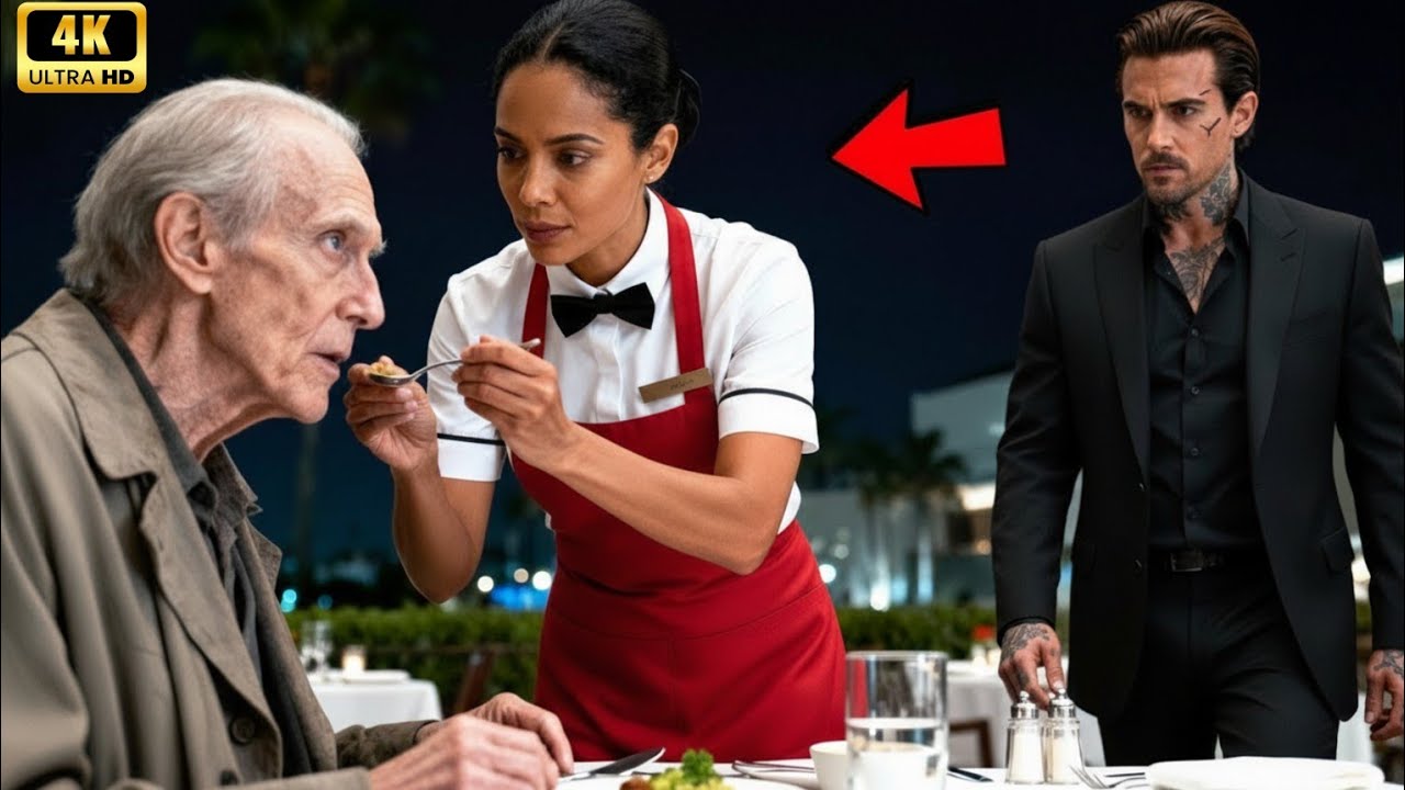 Single Mom Waitress Fed a Starving Old Man—She Never Knew He Was a Mafia Boss’s Father