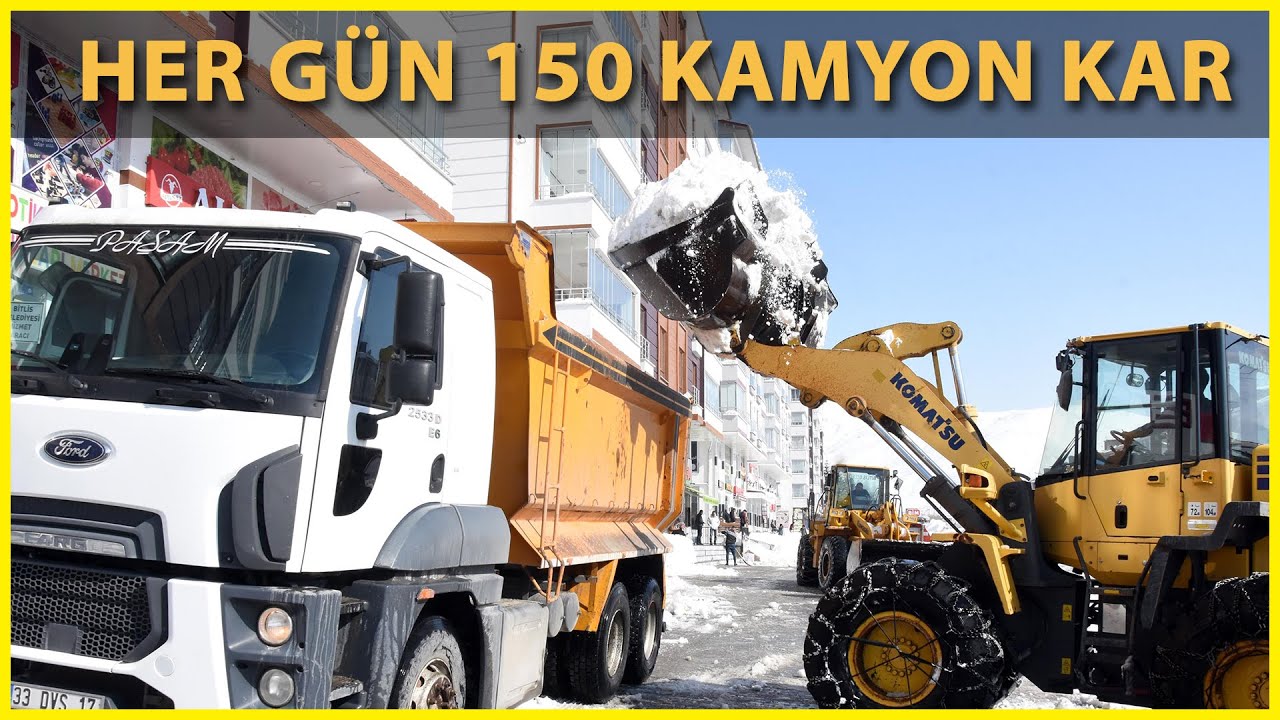 Bitlis'ten 2 Bin 500 Kamyon Kar Taşındı